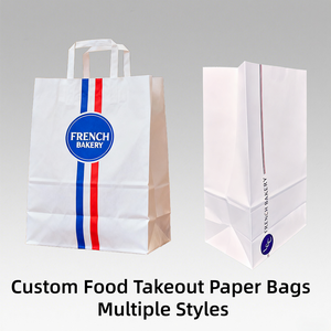 Bolsas de Papel Kraft Personalizadas, Impermeables, Reciclables, Biodegradables, con Acabado Brillante, para Envasar Leche, Pan, Pastel, Caterpillar y Tostadas - Product Image 4