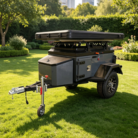 Caravane de voyage pour le camping en plein air, remorque de camping-car, camping-car tout-terrain, remorque de camping extérieure