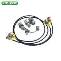 Tuyau de raccordement haute pression DN2/DN3 630 bars pour essais, ligne de test hydraulique pour engins de construction