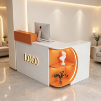 Petit comptoir de bar, comptoir d'accueil, caisse enregistreuse, style moderne et minimaliste, pour magasin de vêtements, salon de thé, salon de beauté