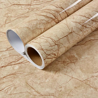 Papier peint moderne auto-adhésif en faux marbre, panneau mural en PVC imprimable en 3D, imperméable pour la décoration de la cuisine et de la salle de bain