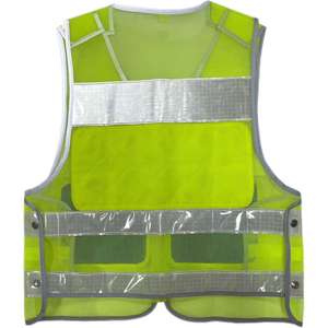 เสื้อกั๊กสะท้อนแสงระบายอากาศได้ดี ผ้าตาข่าย ให้ความเย็นต่อเนื่อง เหมาะสำหรับงานบนทางหลวง ผู้เฝ้าระวังจราจร - Product Image 3