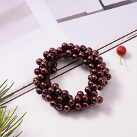 Modisches Perlen-Haarband Süßes Scrunchie Elastisches Haargummi mit Perlen Haarschleifen-Accessoire für Frauen und Mädchen