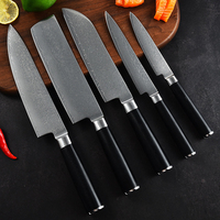 Couteau de chef de qualité supérieure avec manche G10, lame de 7,5 pouces, couteau Damas pour la découpe des aliments dans les restaurants, couteau de cuisine