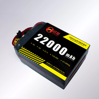 Batterie semi-solide au lithium Red Power Série 330 22000mAh 14S 51.1V à décharge 10C, longue autonomie, basse température, pour drone (UAV) - En stock