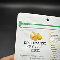 Sachet d'emballage personnalisé haute qualité pour fruits secs, refermable avec fermeture éclair, pochette autoportante, résistant à l'humidité, qualité alimentaire, pour sushi rôti