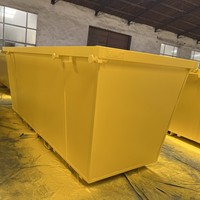 Trémie de déversement automatique de collecte de déchets de construction/bac basculant de chariot élévateur