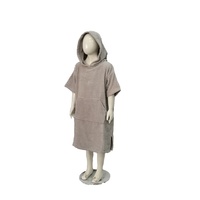 Offre Spéciale en gros recyclé de haute qualité léger pur coton à capuche sans sable poncho à langer pour enfants