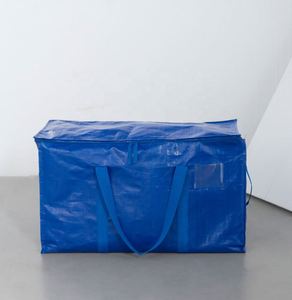 Sacs de rangement extra larges et confortables en PP tissé, personnalisables avec motif lettres longues, fermeture éclair, pliables, pour déménagement, voyage et shopping - Product Image 3