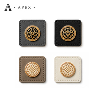 APEX Étiquettes en cuir décoratives personnalisées pour hijab, abaya, foulards, sacs, couvre-chefs, vêtements, chaussures et articles de marque
