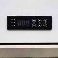 Réfrigérateur vitrine verticale à refroidissement par ventilateur, triple porte vitrée, pour supermarché, vente en gros