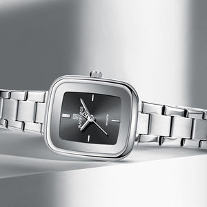 Montre pour femme NAVIFORCE 5075, montre de sport en acier inoxydable, montre classique pour femme, montre simple avec éclairage nocturne - Product Image 4