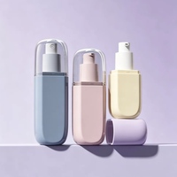 Flacon cosmétique PET en stock 60ml 80ml 100ml vide avec pulvérisateur fin, pompe à pression pour sérum et lotion, emballage imprimé UV pour shampoing
