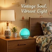 Machine à bruit blanc pour le sommeil des bébés, apaisant avec 30 mélodies, appareil audio de haute qualité, réveil lumineux de table