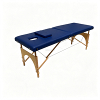Table de massage pliante en bois massif, confortable et portable, avec revêtement en PU, pour acupuncture, vente en gros, nouveau design