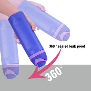 Bouteille d'eau sport portable personnalisée en acier inoxydable 304 à isolation sous vide avec couvercles à rabat et paille, idéale pour les voyages et les cadeaux promotionnels - Product Image 3