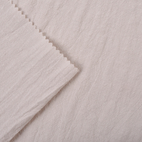 Tissu 100% Coton 21S Tissé Léger Effet Slub Délavé au Sable 140GSM 140cm Texturé pour Chemises Décontractées, Sacs et Housses