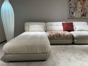 Ensemble de canapés modulaires haut de gamme Vonliva avec rembourrage en éponge, bois massif et cuir véritable <span class=keywords><strong>pour</strong></span> salon de villa - Product Image 3