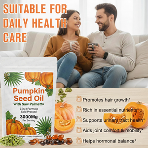 Natuurlijke Premium Pompoenzaadolie Softgels Capsules Met Saw Palmetto Capsules 3000Mg voor de Nieren - Product Image 3