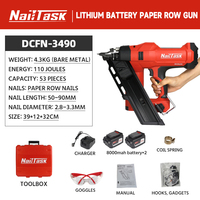 Nailtask DCFN3490 Pistolet à clous alimenté par batterie sans fil pour le travail du bois Outils de menuiserie Pistolet à agrafes