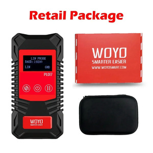 Outil de diagnostic automobile WOYO PL007, lecteur de code OBD2, écran LCD, Bluetooth, alimenté par batterie 12V, rouge - Product Image 5