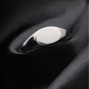 Thiết kế độc đáo 925 sterling Silver trống signet nhẫn cho nam giới của tùy chỉnh khắc signet Nhẫn trống nhẫn cho khắc - Product Image 4