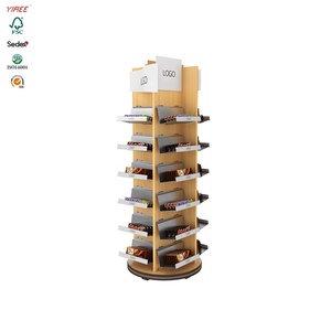 Bán lẻ Snack tạp hóa cửa hàng thương hiệu biểu tượng tùy chỉnh sắt xoay sô cô la ngọt ngào hiển thị đứng với kệ tấm - Product Image 3