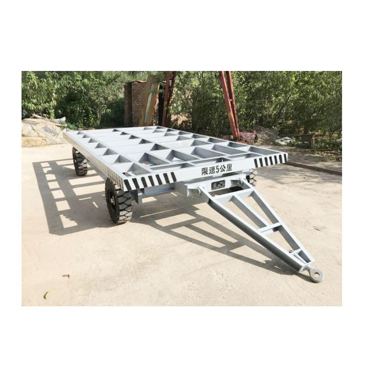 Semi Flat Bed Towing Trailer With