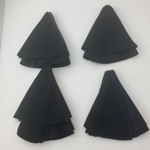 DSG karbon fiber vites topuzu kafa vites topuzu ile süet çizmeler VW * Golf 7 araba modifikasyonu