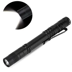 Bright Mini Pocket LED Pocket Compact Pen Light Torch Flashlight With Clip For Inspection Work Repair