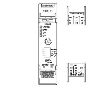 Relé de seguridad SIRIUS 3SK1121-1CB42, unidad base de la serie avanzada con retardo de tiempo de 0.5-30 s, circuitos de activación de relé 2 NO instantáneos - Product Image 2