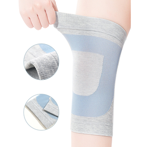 Rodillera de compresión unisex transpirable, flexible y suave, con soporte de resorte y protección, de poliéster y algodón de alta calidad. - Product Image 1