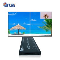 Processeur d'images 4K60 Matrice 9x1 8x1 7x1 6x1 1x4 1x5 1x6 Modes de fusion pour le contrôle de murs vidéo multi-écrans