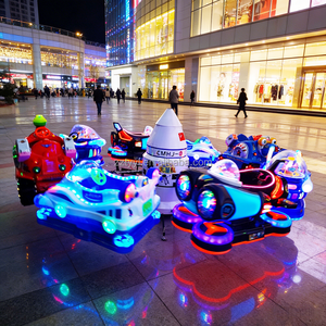 Avión Eléctrico Giratorio Móvil con Elevación para Centros Comerciales, Atracción Infantil Comercial <span class=keywords><strong>de</strong></span> 8 Asientos con Luces LED y Música - Product Image 1