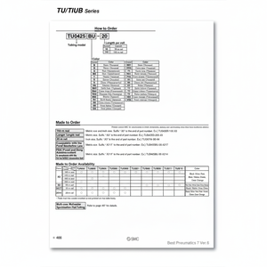 ท่อโพลียูรีเทน TU0805BU3-100ชิ้นส่วนนิวเมติก SMC - Product Image 1