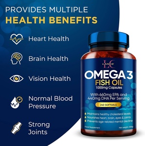 Lans Hersensupplement Private Label Omega 3 Visolie Puur Natuurlijk Ondersteunt Hart Normale Bloeddruk Visolie Omega 3 - Product Image 2