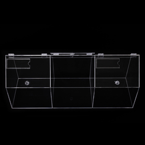 Languo YJ-190E ba lưới rõ ràng Acrylic khô thực phẩm Thùng đứng trong suốt ngọt ngào Kẹo hộp Stackable kẹo hiển thị giá - Product Image 2