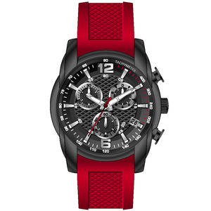 Montre de sport en acier inoxydable résistante à l'eau 10ATM à prix d'usine avec bracelets en cuir véritable - Product Image 1