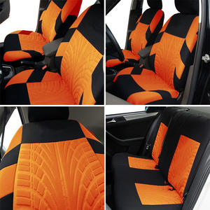 Housse de siège de voiture universelle en polyester respirante personnalisée quatre saisons ensemble complet 5 pièces option logo personnalisé - Product Image 3