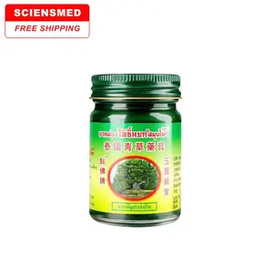 Envío gratis Tailandia Crema de hierbas verdes Mareo Dolor de cabeza Tratamiento Mosquito aliviar la picazón