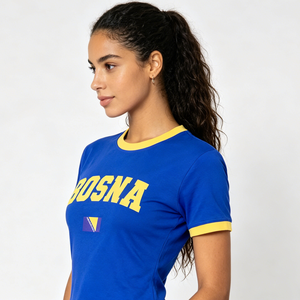 <span class=keywords><strong>Camiseta</strong></span> Deportiva <span class=keywords><strong>de</strong></span> Manga Larga con Estampado Gráfico <span class=keywords><strong>de</strong></span> <span class=keywords><strong>Brasil</strong></span>, Color Azul Marino, para Fitness, Fútbol, con la Bandera del País, para Mujer - Product Image 6