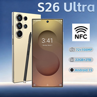 Teléfono Celular S26 Ultra Multifunción NFC Desbloqueado 5G con Reconocimiento Facial, GPS, 22GB+2TB para Trabajo de Oficina, Viajes Diarios y Uso Comercial