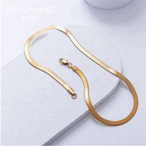 โรงงานผลิตโซ่แบบงู ราคาโรงงาน โซ่สแตนเลส อุปกรณ์ตกแต่งเครื่องประดับ ขายส่ง ขายดี เครื่องประดับ - Product Image 4