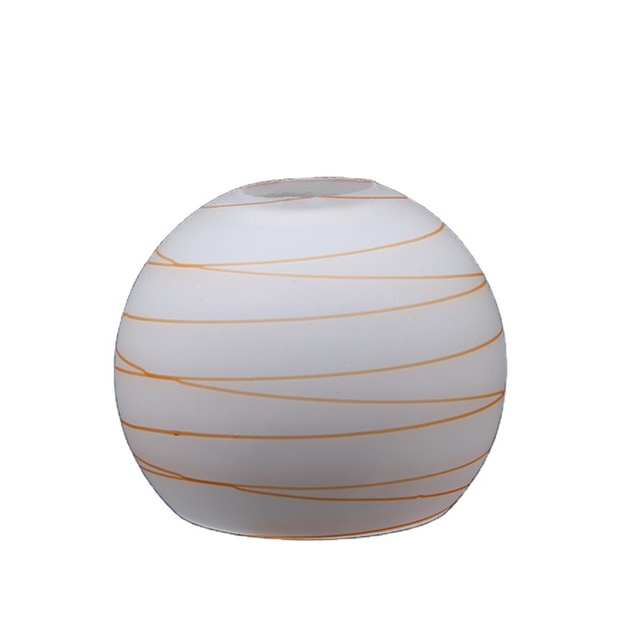 Creative Decorated Opal Glass Ball Pendant Lamp Round Shaped Chandelier Pendant Light White Ball Pendant Lamps