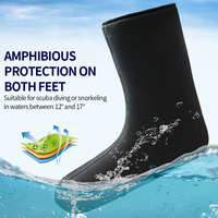 Chaussettes épaisses personnalisées en néoprène avec peau lisse semelle imperméable antidérapante pour plongée surf chasse pieds nus confort et chaleur