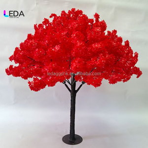 LEDA Arbre de fleurs artificielles en soie, fleurs de cerisier roses et violettes, centre de table pour mariage, fête d'anniversaire, décoration - Product Image 4