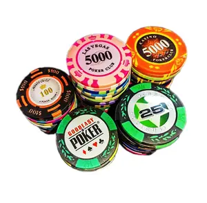 Personalizado de alta qualidade casino chips, argila artesanato chips atacado