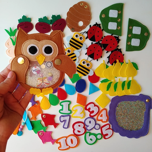 <span class=keywords><strong>Libro</strong></span> de Actividades de Fieltro Montessori para Educación Temprana, Hecho a Mano, Mi Primer <span class=keywords><strong>Libro</strong></span>, Animales, Cognición Matemática, <span class=keywords><strong>Libro</strong></span> Sensorial para Niños - Product Image 5