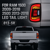 Feux arrière à LED à défilement séquentiel Nafu Auto avec lentille rouge fumée pour Dodge RAM1500 RAM2500 Pickup – Kit de remplacement de feux arrière