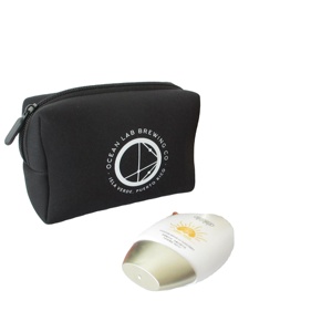 Grande Trousse de Toilette de Voyage en Néoprène Noir Tendance Grande Capacité avec Fermeture Éclair, Logo Personnalisé, Portable et Durable pour Cosmétiques et Articles de Toilette - Product Image 4